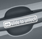 Slide to unlock sticker
